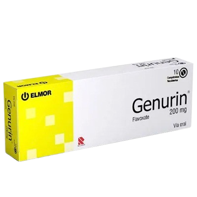 [7591062901198] GENURIN (FLAVOXATO) 200MG X 10 COMPRIMIDOS (ELMOR)