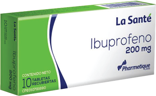 [7592454891196] IBUPROFENO  200MG X 10 TABLETAS (LA SANTE)