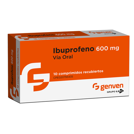 [7591585177698] IBUPROFENO 600MG X 10 COMPRIMIDOS (GENVEN)