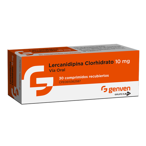 [7591585272652] LERCANIDIPINA 10MG X 30 COMPRIMIDOS (GENVEN)