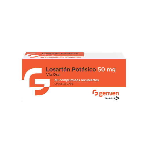 [7591585278951] LOSARTAN POTASICO  50MG X 30 COMPRIMIDOS (GENVEN)