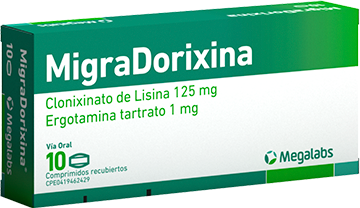 [7730969306891] MIGRADORIXINA (CLONIXINATO DE LISINA) 125MG X 10 COMPRIMIDOS (MEGALABS)