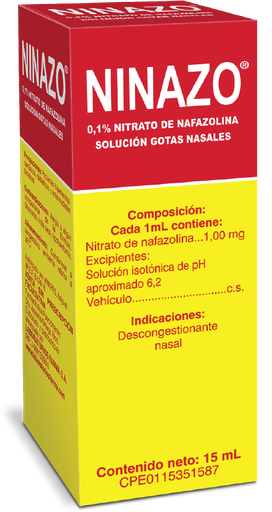 [7591821802957] NINAZO GOTAS NASALES (NITRATO DE NAFAZOLINA) 0.1% X 15ML (FARMA)