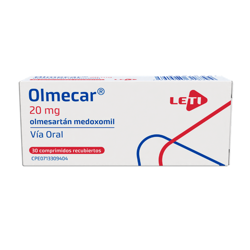 [7591585318794] OLMECAR (OLMESARTAN MEDOXOMIL) 20MG X 30 COMPRIMIDOS (LETI)