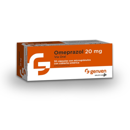 [7591585773814] OMEPRAZOL 20 MG X 30 CAPSULAS (GENVEN)