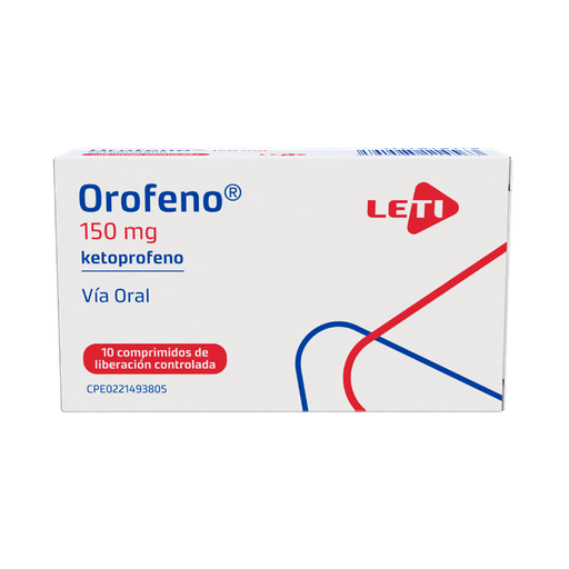 [7591585114563] OROFENO (KETOPROFENO) 150MG X 10 COMPRIMIDOS (LETI)