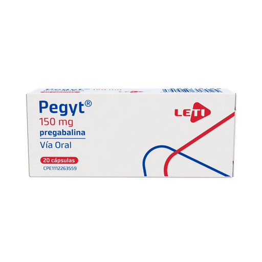 [7591585317025] PEGYT (PREGABALINA) 150MG X 20 CAPSULAS (LETI)