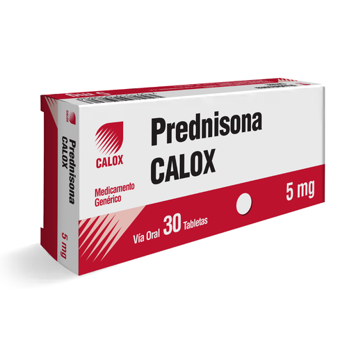 [7591519050806] PREDNISONA  5MG X 30 TABLETAS (CALOX)