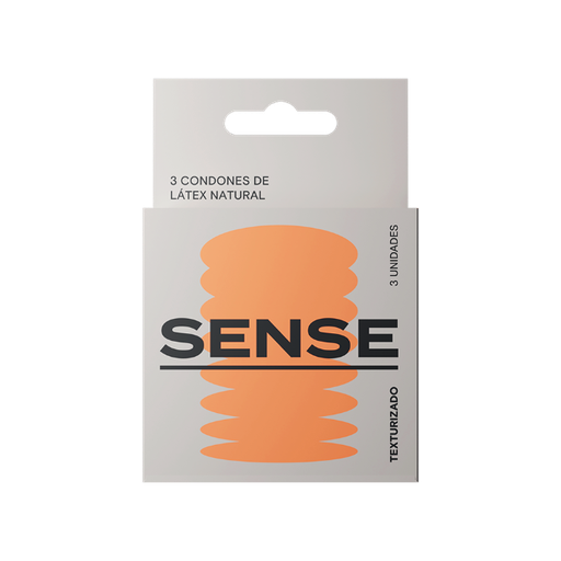 [742033994672] PRESERVATIVOS TEXTURIZADO 3 UNIDADES (SENSE)