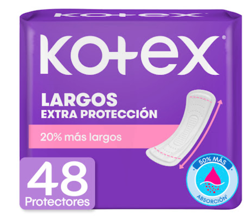 [7702425712072] PROTECTORES DIARIOS EXTRA ABSORCION LARGOS X 48 UNIDADES (KOTEX)