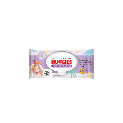 [7702425809772] TOALLAS HUMEDAS MANITAS Y CARA 48 UNIDADES (HUGGIES)