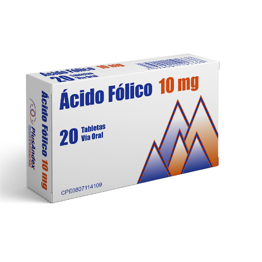 [7594001101338] ÁCIDO FÓLICO  10MG X 20 TABLETAS (PLUSANDEX)