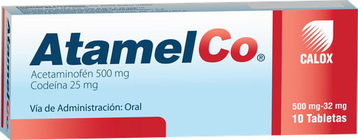 [7591519001167] ATAMELCO (ACETAMINOFEN- CODEINA) 500-25 MG X 10 TABLETAS (CALOX)