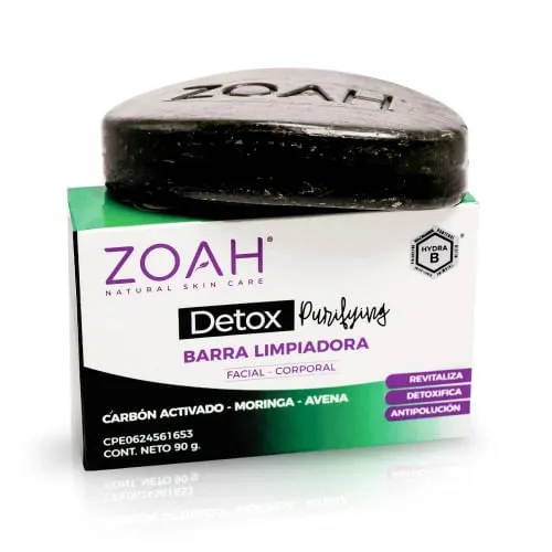 [7596211000296] BARRA LIMPIADORA DETOX PURIFYING X 90 GR (ZOAH)