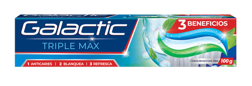[7595751002708] CREMA DENTAL TRIPLE MAX X 100 GR (GALACTIC)