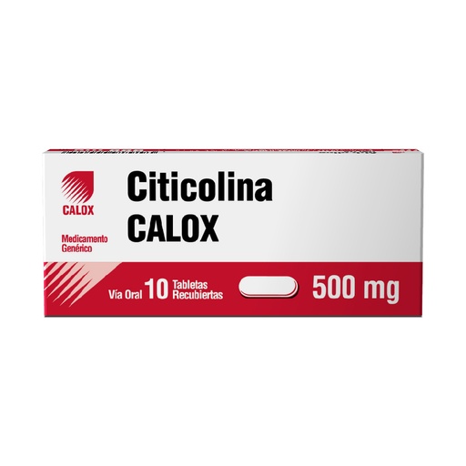 [7591519000559] CITICOLINA  500MG X 10 TABLETAS (CALOX)