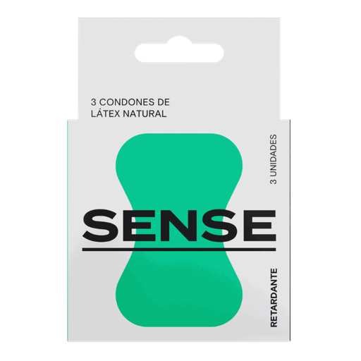 [723592773502] PRESERVATIVO RETARDANTE 3 UNIDADES (SENSE)