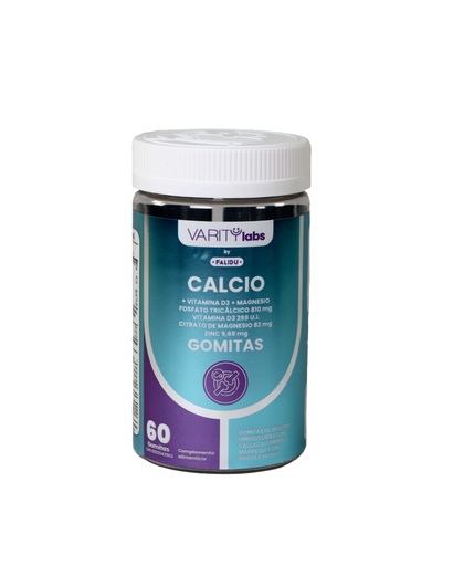 [7595414000942] CALCIO+D3+MAGNESIO  X 60 GOMITAS (FALIDU)