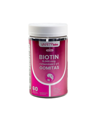 [7595414000850] BIOTIN 10.000MCG  X 60 GOMITAS (FALIDU)