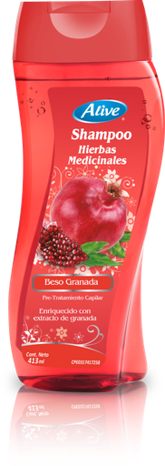 [8522429933018] CHAMPU  HERBAL BESO GRANADA 413 ML (ALIVE)