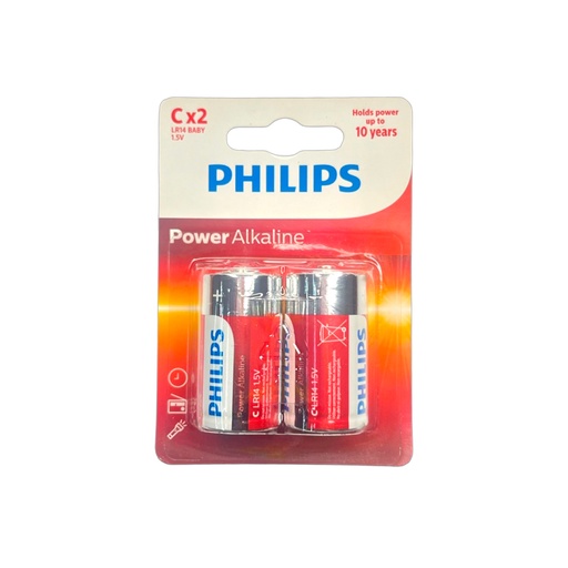[8712581544102] PILAS POWER ALCALINA C X2 UND (PHILIPS)