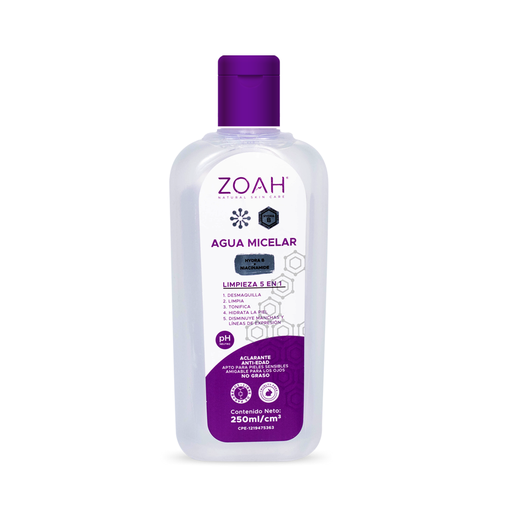 [7596211001156] AGUA MICELAR 250 ML  (ZOAH) 