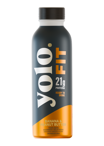 [7598678000444] YOGUR GRIEGO LIQUIDO BANANA & PEANUT BUTTER X 300 ML (YOLO FIT)